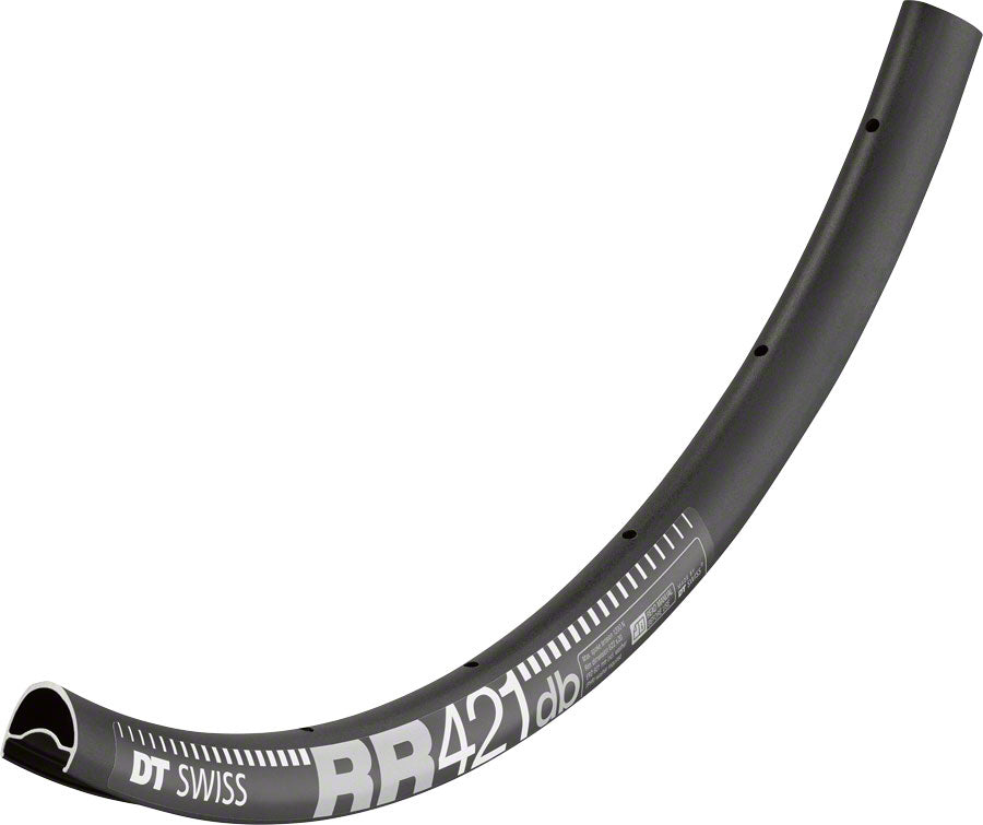 DT Swiss RR 421 Rim - 700, Disc, Black, Asymmetric