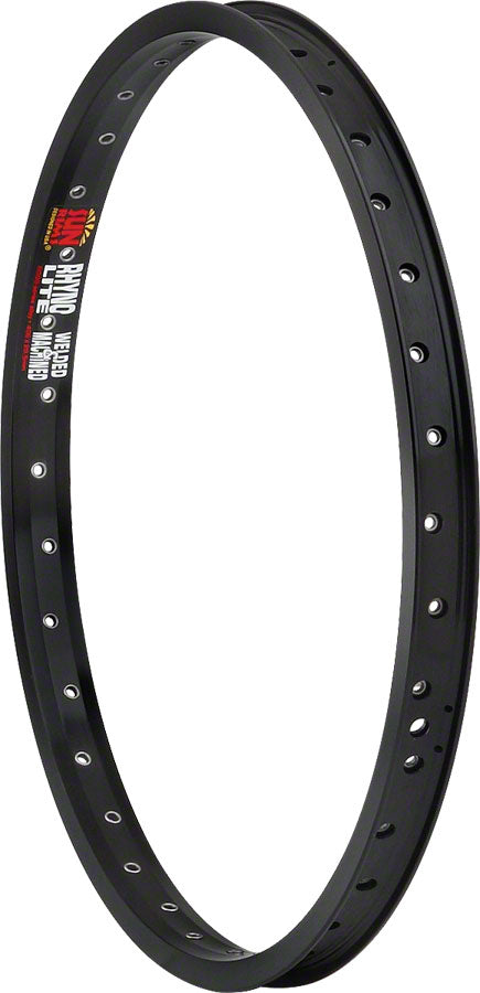 Sun Ringle Rhyno Lite XL Rim - 20", Rim, Black, 36H, Clincher, Schraeder