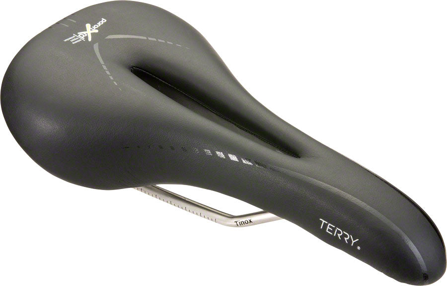 Terry Butterfly Century Saddle - Titanium, Black, Women's