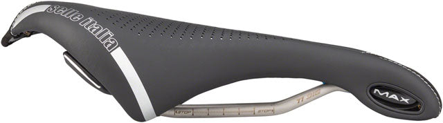 Selle Italia Max Flite Gel Superflow Saddle - Titanium, Black