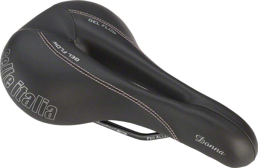 Selle Italia Donna Gel Flow Saddle - Manganese, Black, Women's