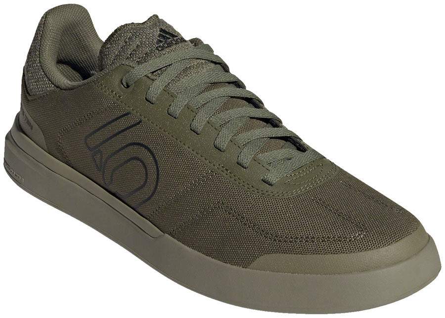 Five Ten Sleuth DLX Canvas Flat Shoe - Men's, Focus Olive/Core Black/Pulse Lime