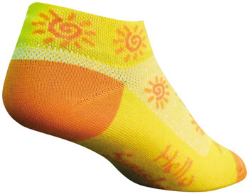 SockGuy Classic Sunshine Socks - 1 inch, Yellow, Women's, Small/Medium