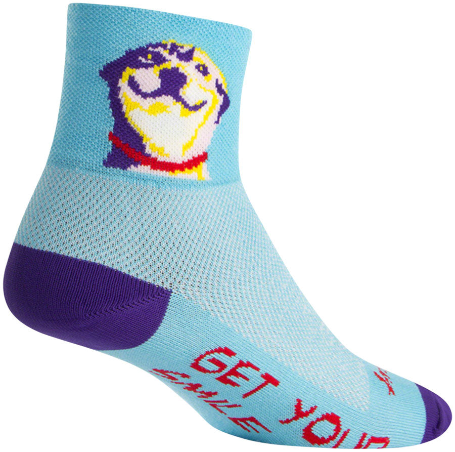 SockGuy Classic Grin Socks - 3 inch, Blue, Large/X-Large