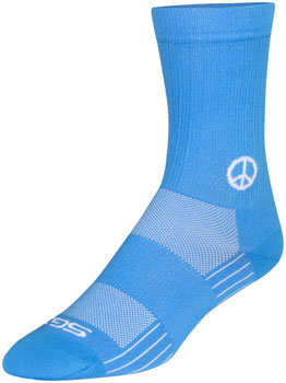 SockGuy SGX Peace Now Socks - 6 inch, Blue,