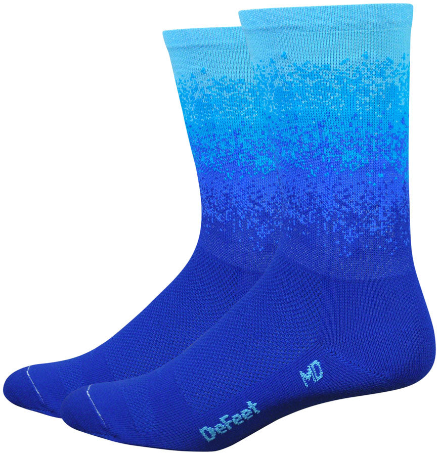 DeFeet Aireator Ombre Socks - 6 inch, Royal/Neptune/Carolina Blue