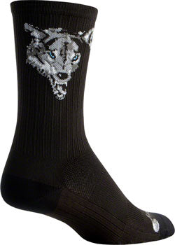 SockGuy SGX Wolf Socks - 6 Inch, Black,