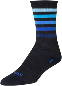 SockGuy SGX Deep Socks - 6 inch, Black/Blue,