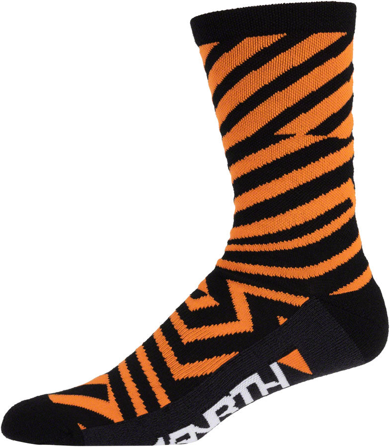 45NRTH Dazzle Midweight Wool Sock - Orange