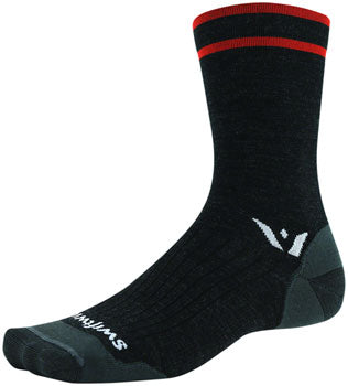 Swiftwick Pursuit Seven Ultralight Socks - 7 Inch, Coal Red, Small