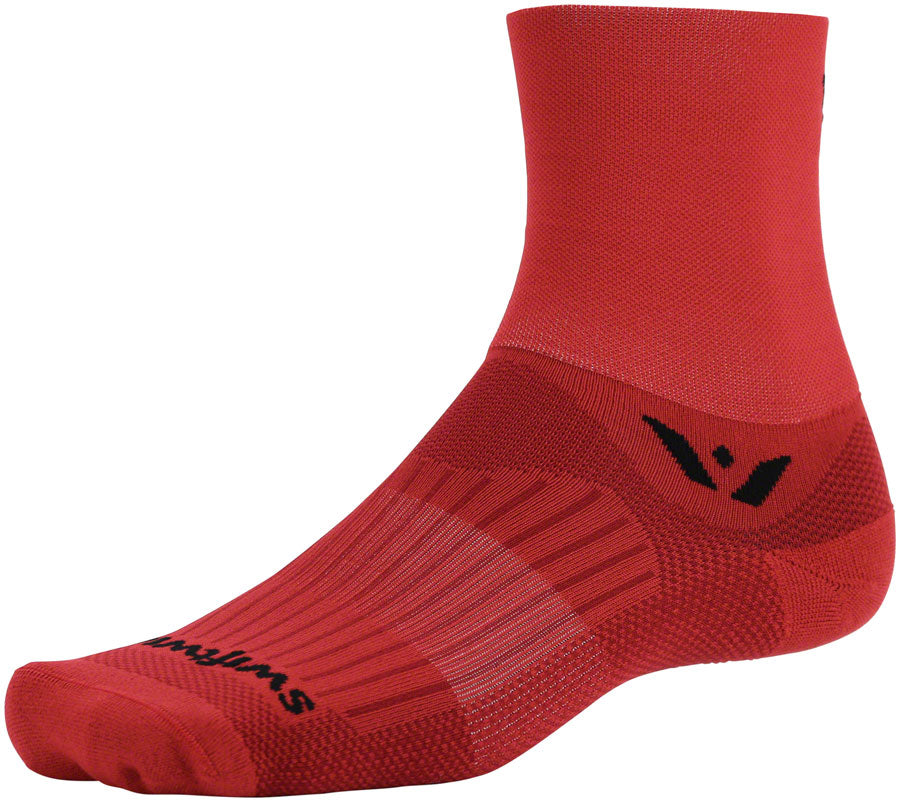 Swiftwick Aspire Four Socks - 4", Red