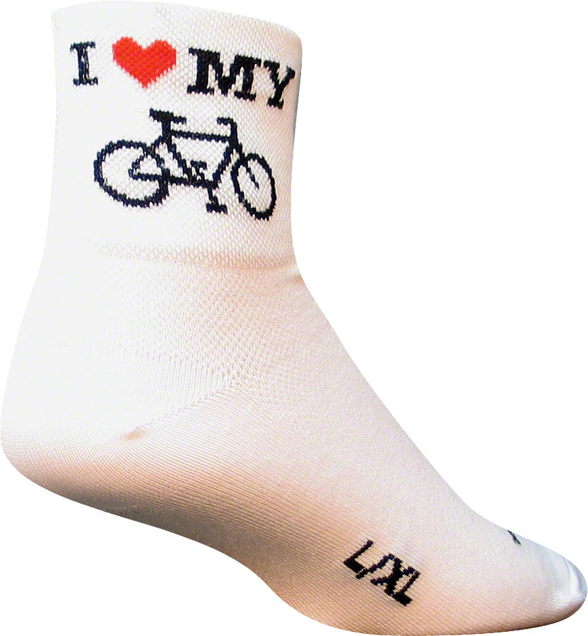SockGuy Classic I Love My Bike Socks