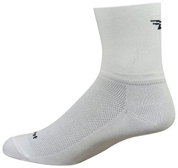 DeFeet Aireator D-Logo Socks - 3 inch, White,