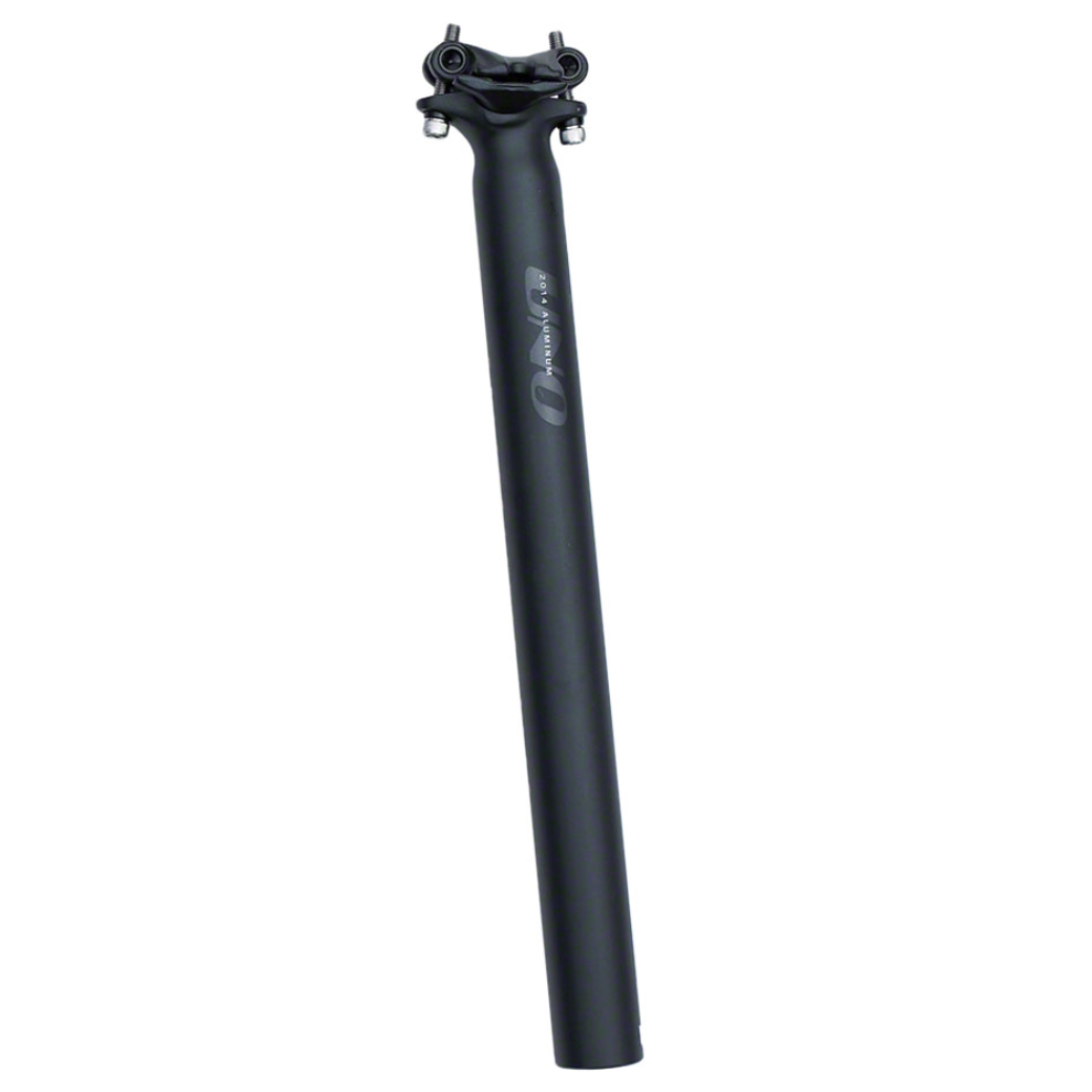 Kalloy Uno 358 2-Bolt Seatpost, 27.2 x 350mm, Black