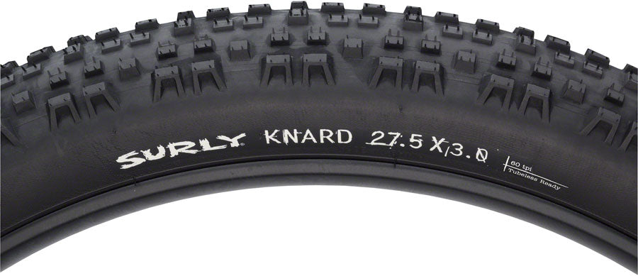 Surly Knard Tire - Tubeless, Folding, Black, 60tpi