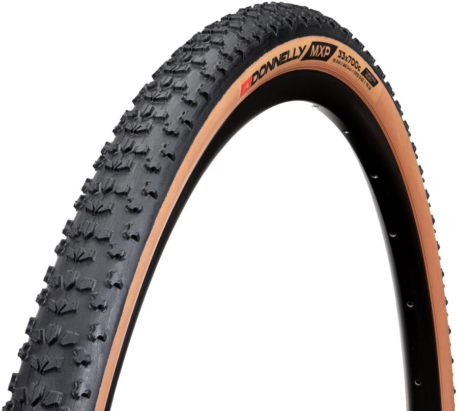 Donnelly Sports MXP Tire - 700 x 33, Tubeless, Folding, Black/Tan