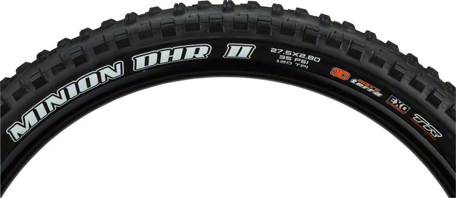 Maxxis Minion DHR II Tire - 27.5 x 2.8, Tubeless, Folding, Black, 3C Maxx Terra, EXO