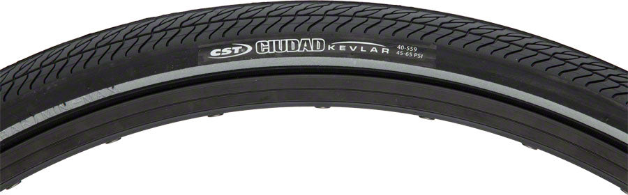 CST Ciudad Tire Clincher Wire Black Aramid Puncture Protection