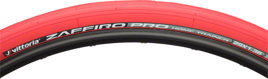 Vittoria Zaffiro Pro Home Trainer Tire: Folding Clincher, 700x23, Red