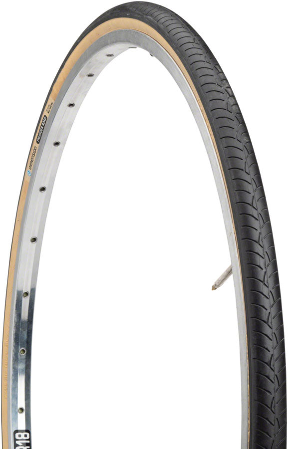 Dimension Thunder Road Tire - 27 x 1-1/4, Clincher, Wire, Black/Tan, 33tpi