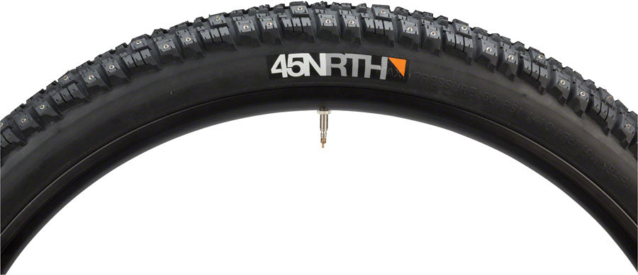 45NRTH Gravdal Tire - 700 x 38, Clincher, Steel, Black, 33tpi, 252 Carbide Steel Studs