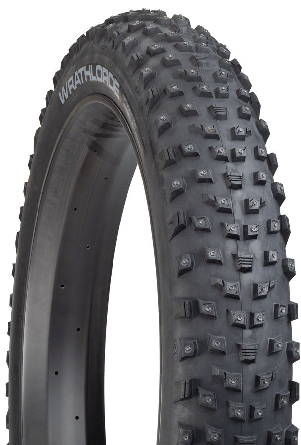 Wrathlorde Tire - 26 x 4.2, Tubeless, Folding, Black, 120tpi, 300 XL Concave Carbide Aluminum Studs