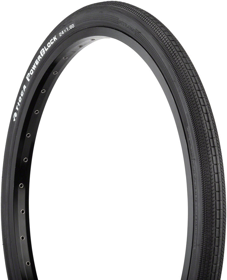 Tioga PowerBlock Tire - Clincher, Wire, Black, 60tpi