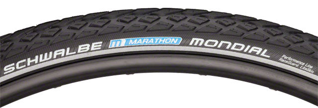 Schwalbe Marathon Mondial Tire - 700 x 35, Clincher, Wire, Black/Reflective, Performance Line