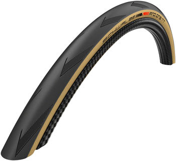 Schwalbe Pro One TT Tire - 700 x 25, Tubeless, Folding, Black/Tan, Evolution Line, Addix Race