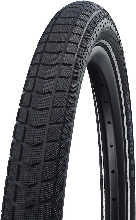 Schwalbe Super Moto-X Tire - 20 x 2.4", Clincher, Wire, Performance Line, DoubleDefense, GreenGuard