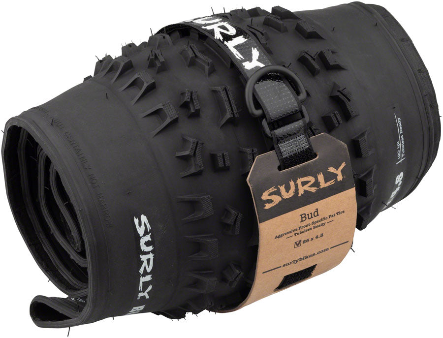 Surly Bud Tire - 26 x 4.8, Tubeless, Folding, Black, 120tpi