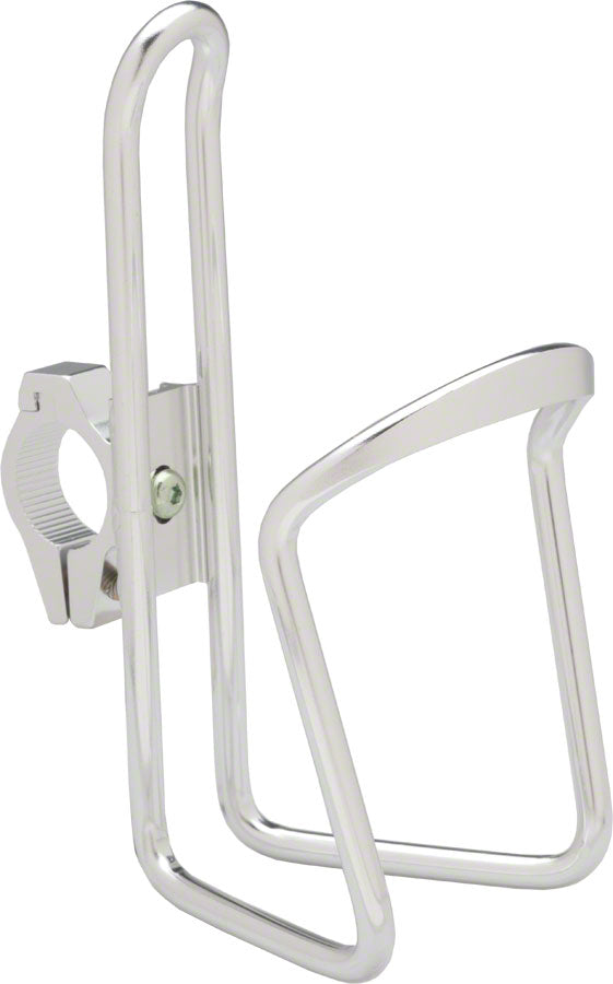 Dimension Water Bottle Cage with adjustable HB clamp: Silver