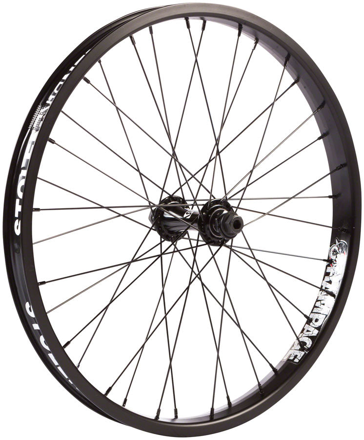 Stolen Rampage Front Wheel - 20", 3/8" x 100mm, Rim Brake, Black, Clincher, Female Axle