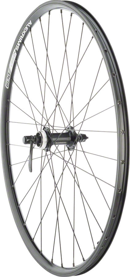 Quality Wheels Value Double Wall Series Rim+Disc Front Wheel - QR X 100mm