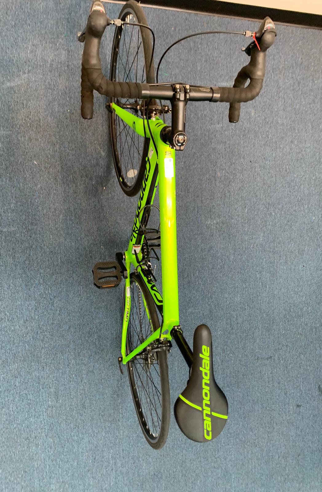 cannondale caad optimo claris 2020 road bike lime green