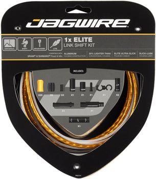 Jagwire 1x Elite Link Shift Cable Kit SRAM/Shimano with Polished Ultra-Slick Cable