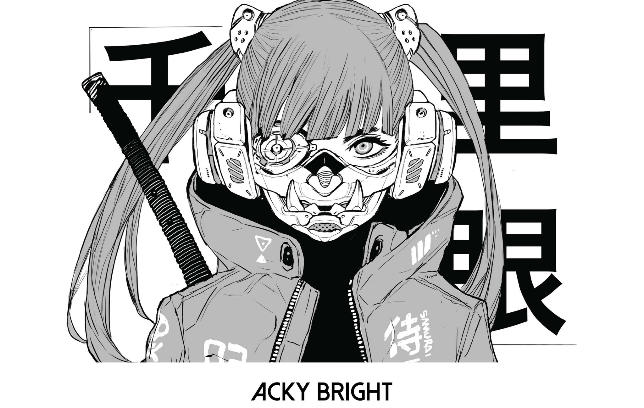 Learn more about Japanese artist Acky Bright.