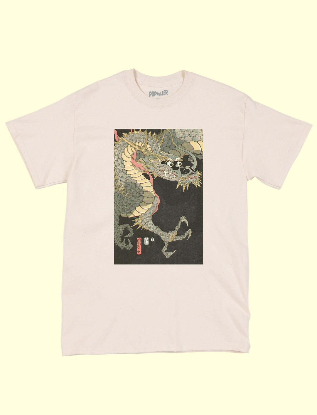 Popkiller Chinese Dragon Youth T-Shirt White / S/M