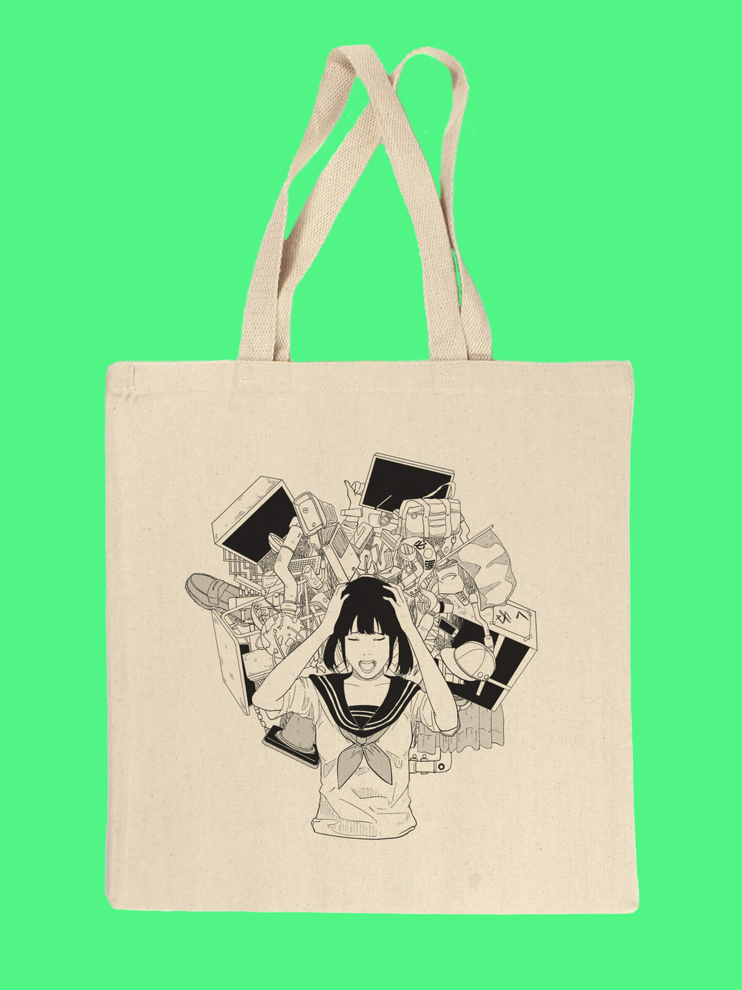 Women's Japanese-Art Designer Tote Bag