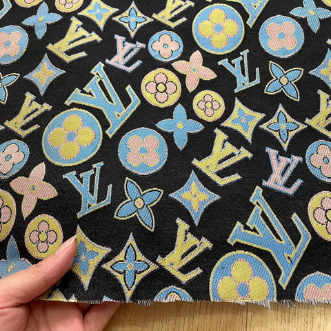 Brown LV Louis Vuitton Fabric