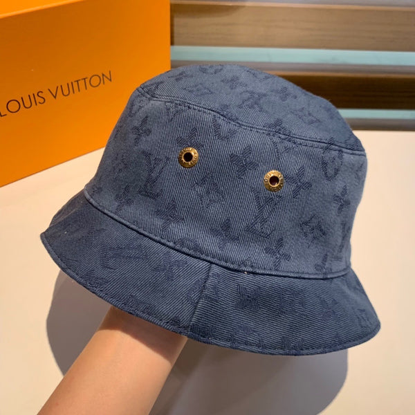 Louis Vuitton Monogram Denim Bob Bucket Hat Black/Yellow