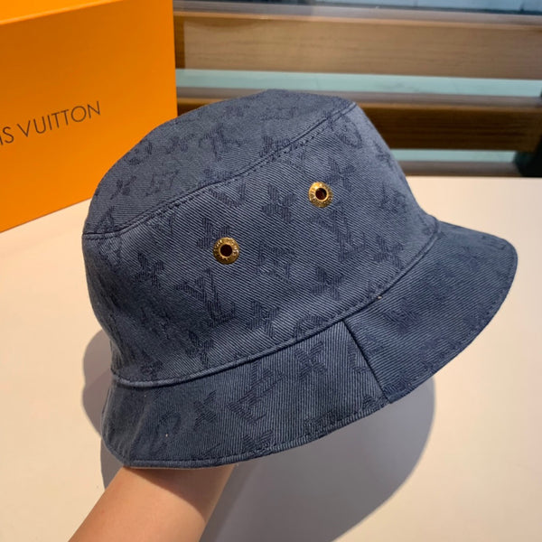 LV Monogram Reversible Denim Bucket Hat – FabricViva