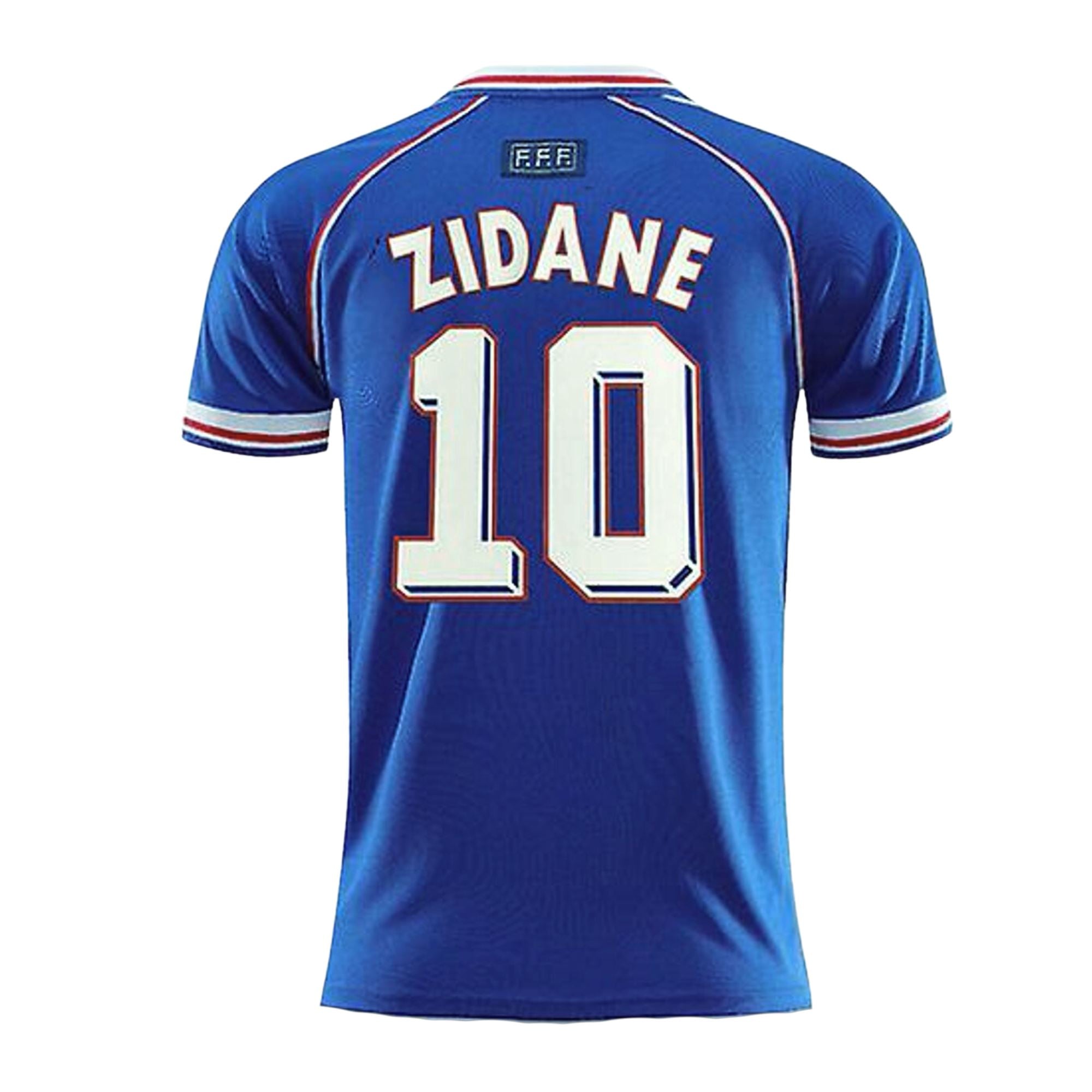 France ZIDANE # 10 Retro World Cup 98 Soccer Home Jersey - Size Medium Men