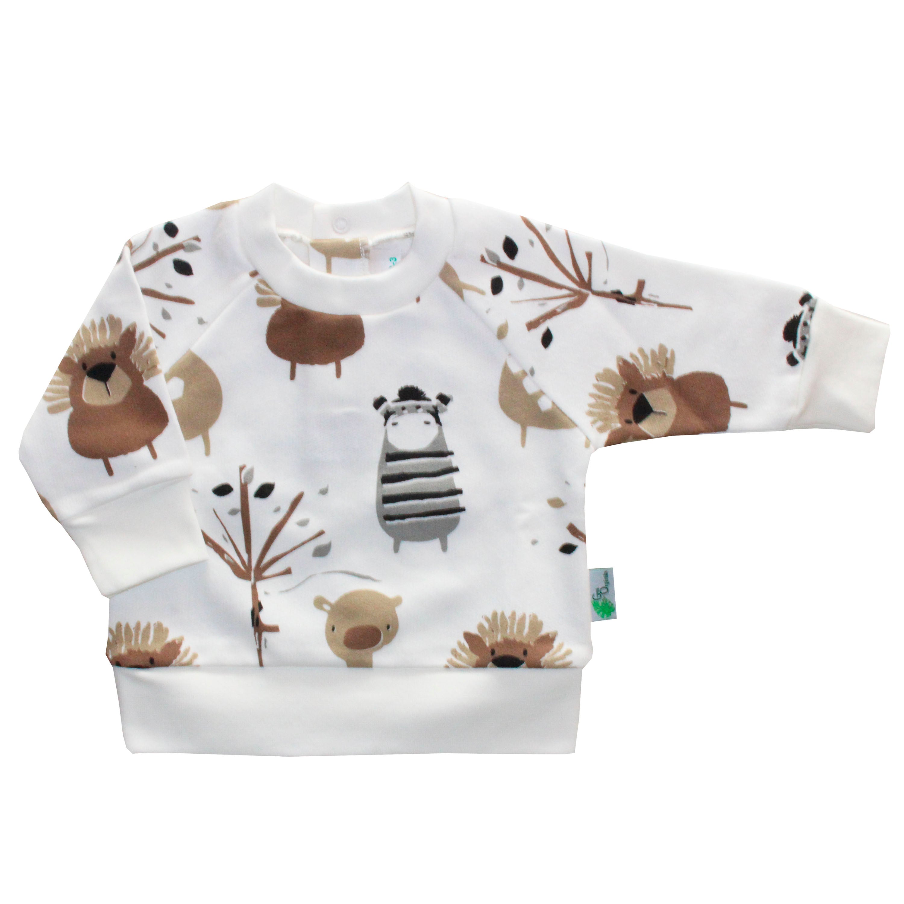 Pijama Infantil 100% Algodón Diseño Woodland Tallas 12 meses-12