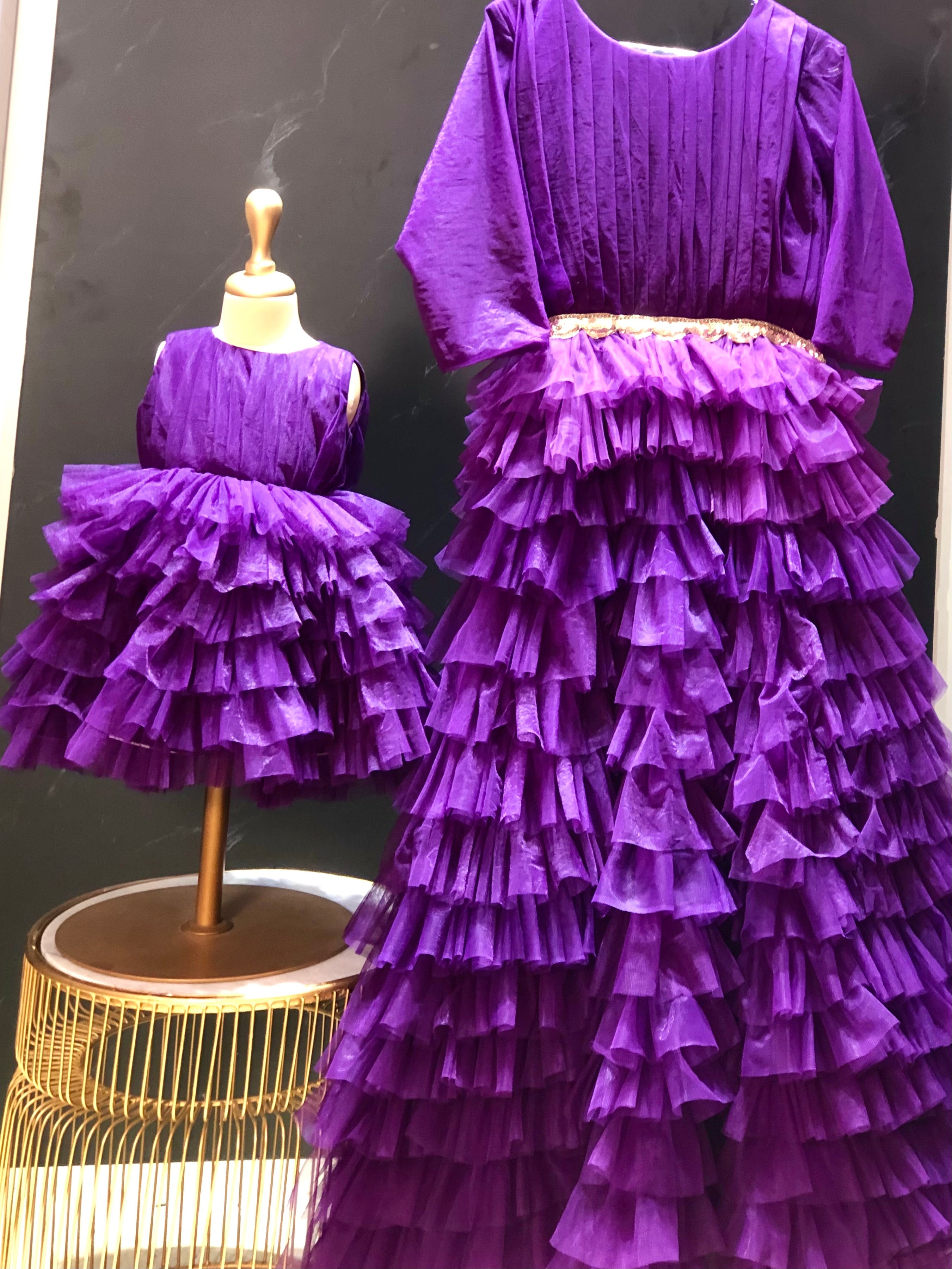 Tarik Ediz | Candide Pink Ruffle Evening Dress HK | DBR Weddings