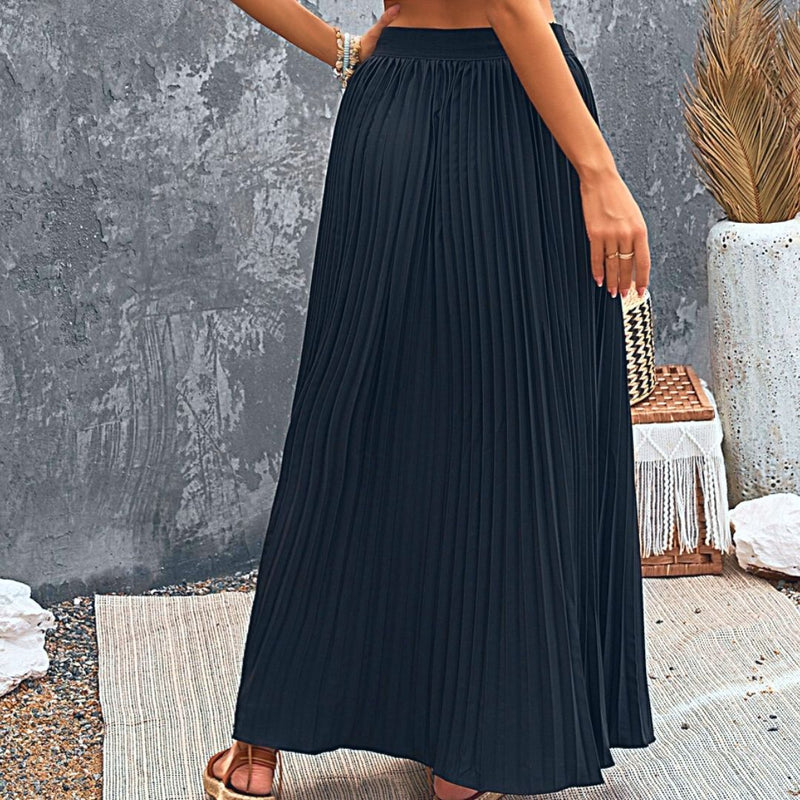 Pleated Maxi Skirt | Stylish women's 