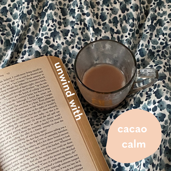 Unwind and de-stress from the day with cacao and ashwaganda powder 