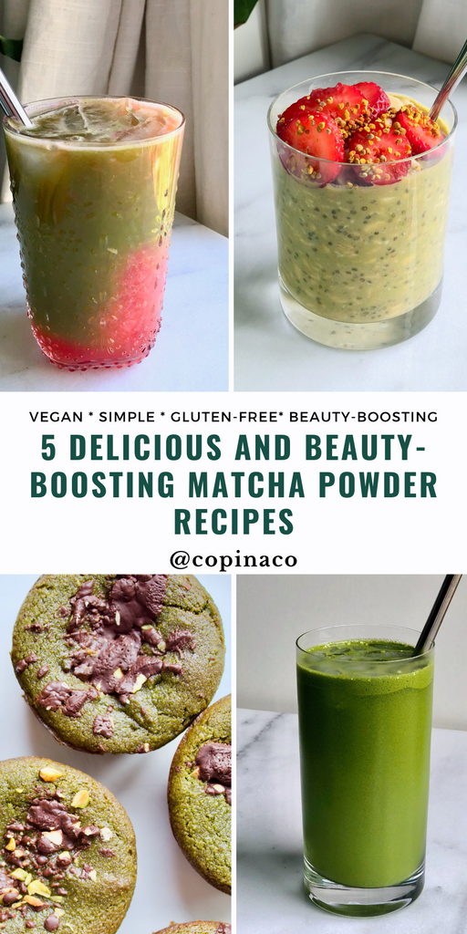 5 recipes using matcha beauty plant-based collagen boost blend 