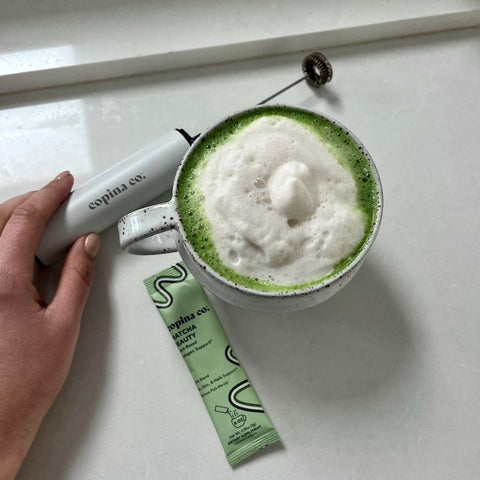 matcha collagen latte