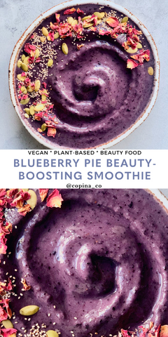 Blueberry Pie Beauty-Boosting Smoothie Bowl Copina Co. 
